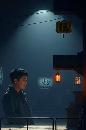 年代剧青瓦巷谜案竖版海报，老宅天井里的旧木梯